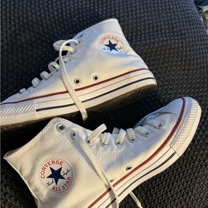 High top white Converse